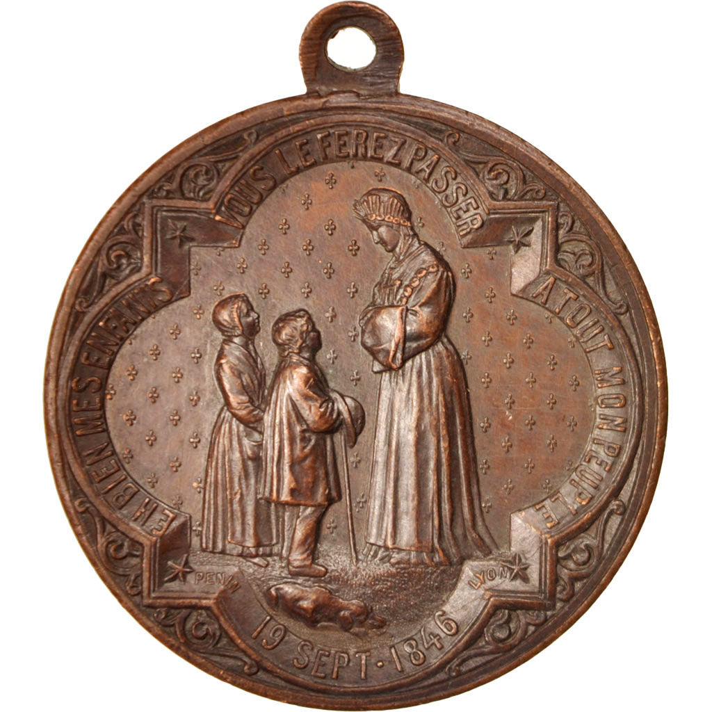 France, Medal, Notre Dame de la Salette, Religions & beliefs, XIXth Century