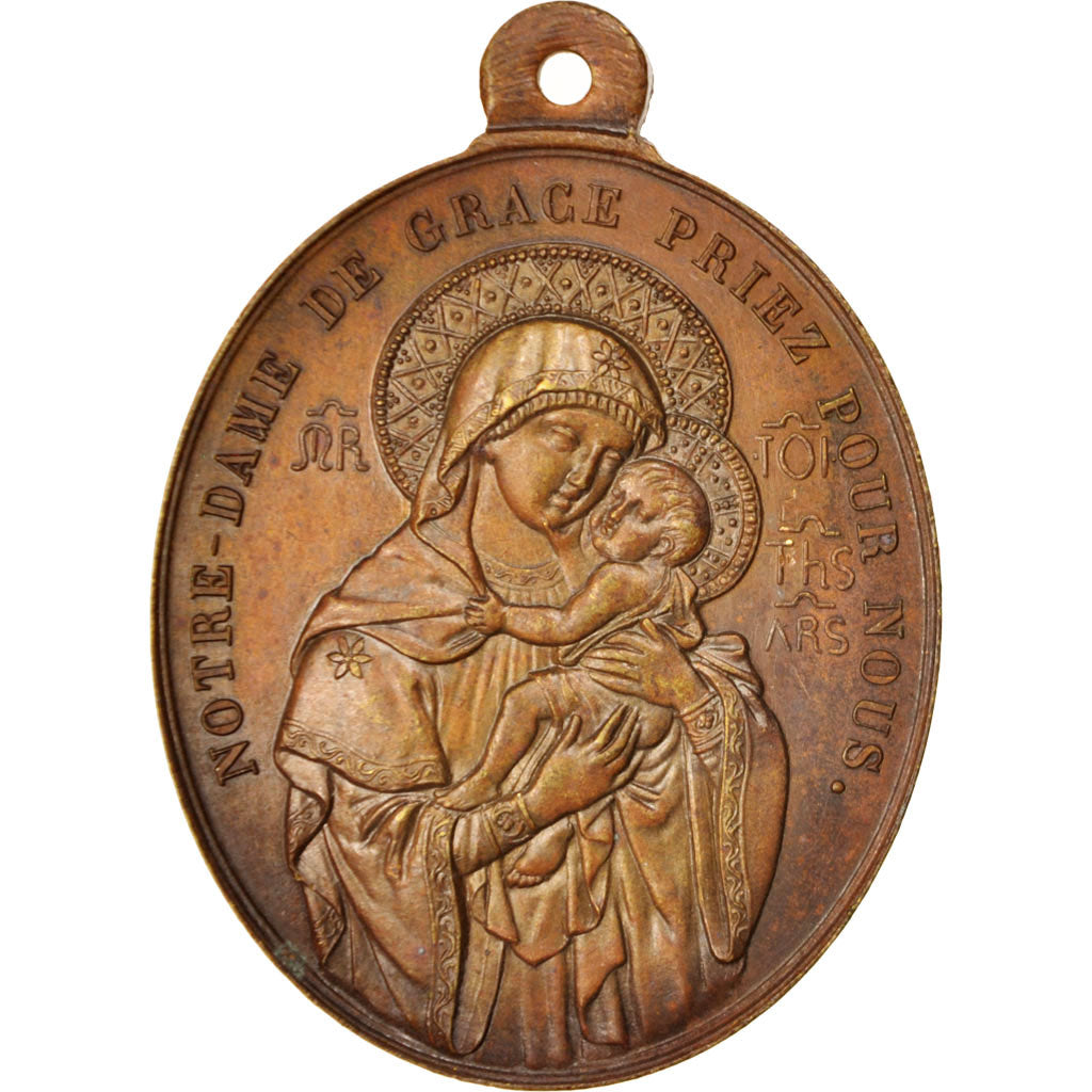 Frankreich, Medal, Notre Dame de Grâce, Religions & beliefs, 1852, SS+, Kupfer