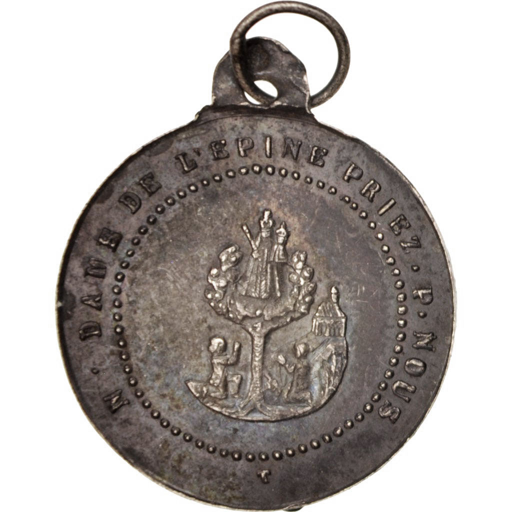 France, Medal, Notre Dame de l'Épine, Religions & beliefs, EF(40-45), Silver