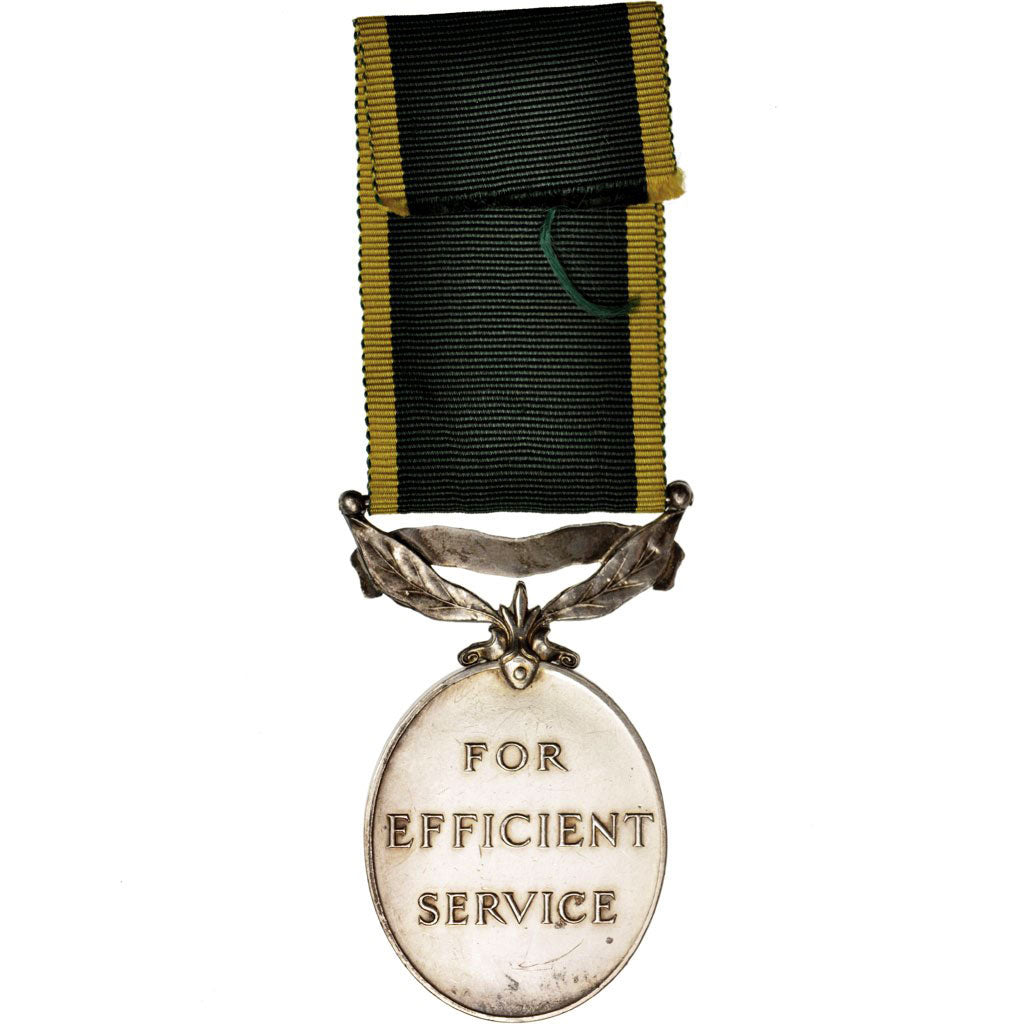 United Kingdom , Territorial Efficiency Medal, Medal, Very Good Quality, Silver