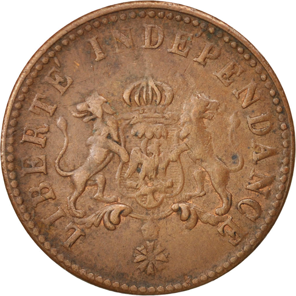 Moneda, Haití, 2 Centimes, 1850, MBC, Cobre, KM:36