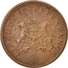 Munten, Haïti, 2 Centimes, 1850, ZF, Koper, KM:36