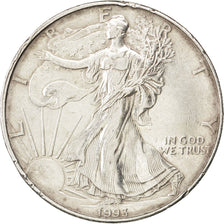 UNITED STATES, Dollar, 1993, U.S. Mint, KM #273, EF(40-45), Silver, 40.6, 31.30