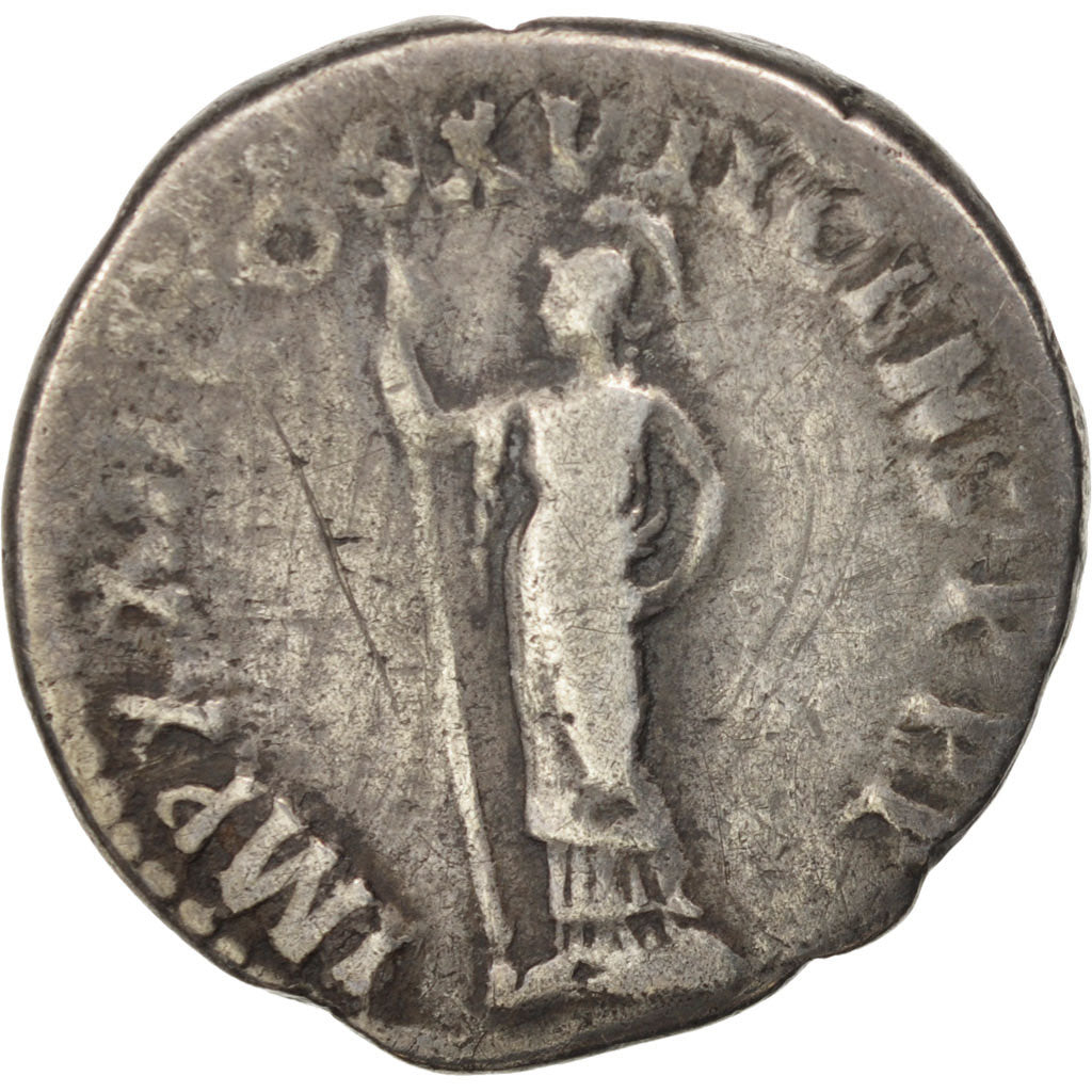 Domitian, Denarius, Roma, VF(20-25), Silver, RIC:790