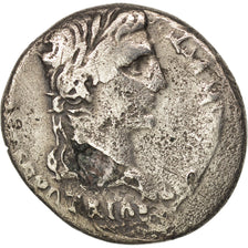 Augustus, Denarius, Lyons, VF(20-25), Silver, RIC:207