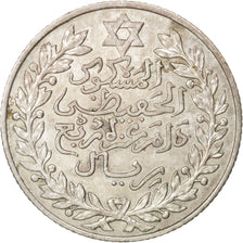Coin, Morocco, 'Abd al-Hafiz, 1/4 Rial, 2-1/2 Dirhams, 1911, bi-Bariz, Paris