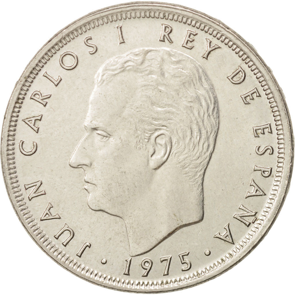 Münze, Spanien, Juan Carlos I, 25 Pesetas, 1975, SS+, Copper-nickel, KM:808