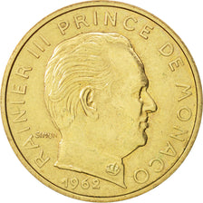 Monaco, Rainier III, 20 Centimes, 1962, AU(50-53), Aluminum-Bronze, KM:143