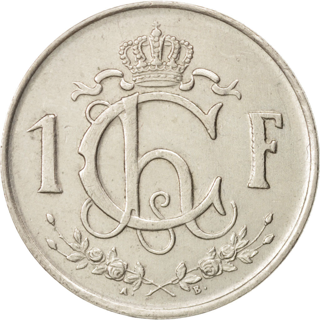 Coin, Luxembourg, Charlotte, Franc, 1952, AU(50-53), Copper-nickel, KM:46.2