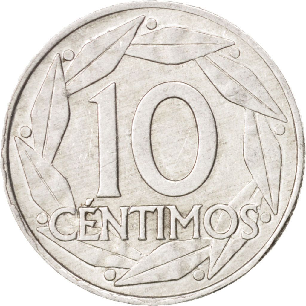 Monnaie, Espagne, Francisco Franco, caudillo, 10 Centimos, 1959, SUP, Aluminium