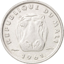Mali, 5 Francs, 1961, Paris, AU(55-58), Aluminum, KM:2