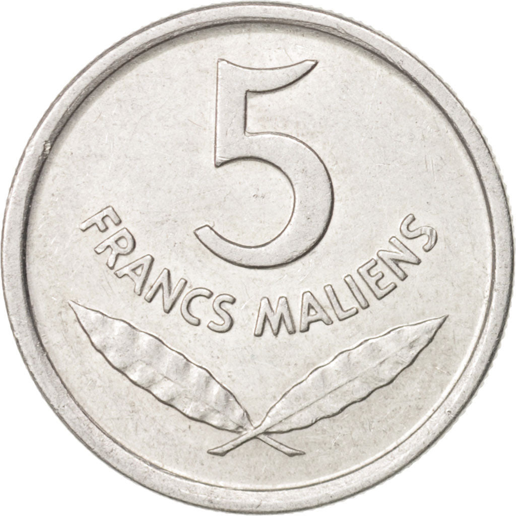 Mali, 5 Francs, 1961, Paris, AU(55-58), Aluminum, KM:2