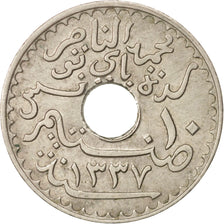 Tunisia, Muhammad al-Nasir Bey, 10 Centimes, 1918, Paris, EF(40-45)