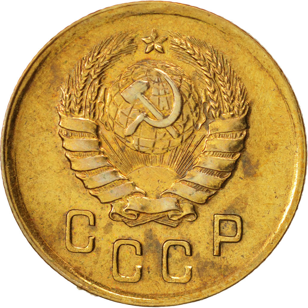 Russia, 2 Kopeks, 1940, Saint-Petersburg, AU(50-53), Aluminum-Bronze, KM:106