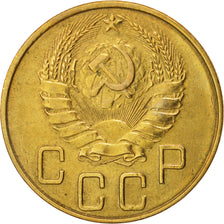 Russia, 5 Kopeks, 1940, Saint-Petersburg, AU(50-53), Aluminum-Bronze, KM:108