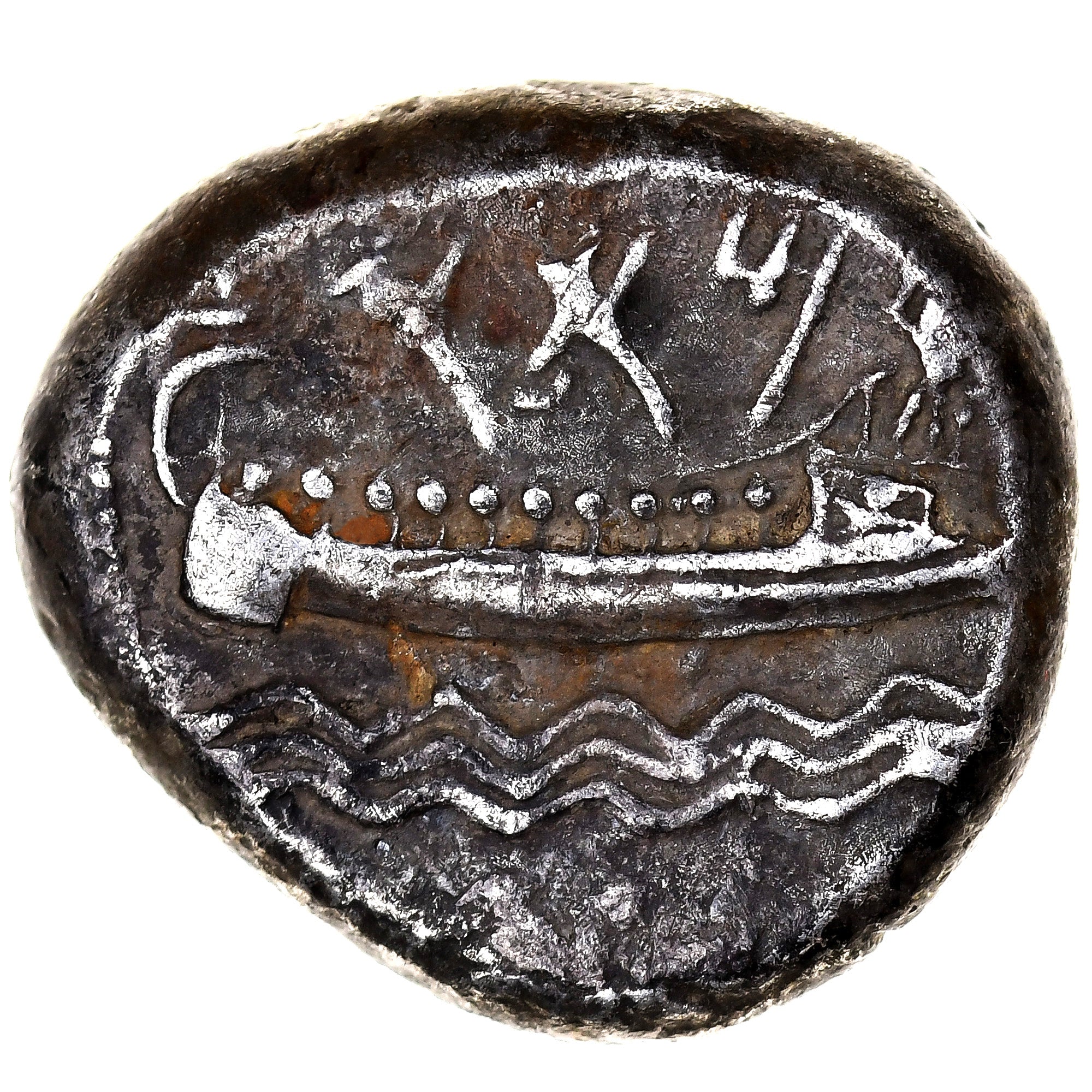 Phoenicia, Stater, ca. 350-340 BC, Aradus, Silver, EF(40-45), BMC:pl.2/12