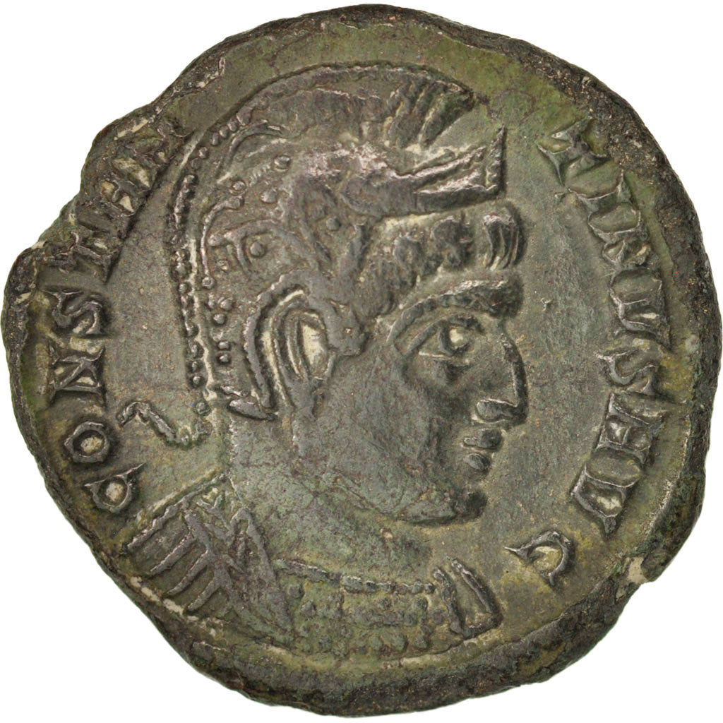 Coin, Constantine I, Nummus, 323, Trier, EF(40-45), Copper, RIC:389
