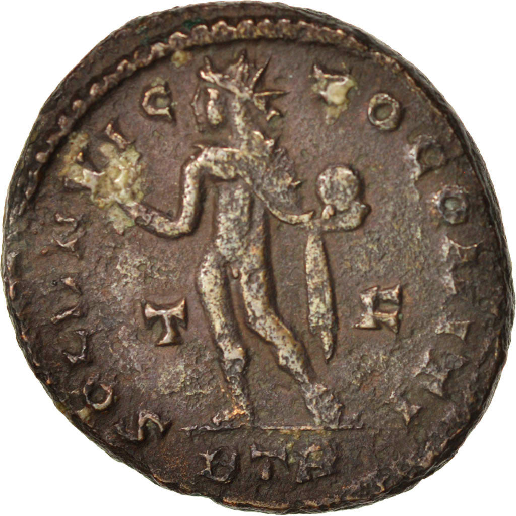 Moneta, Constantine I, Nummus, 317, Trier, MB+, Rame, RIC:135 b