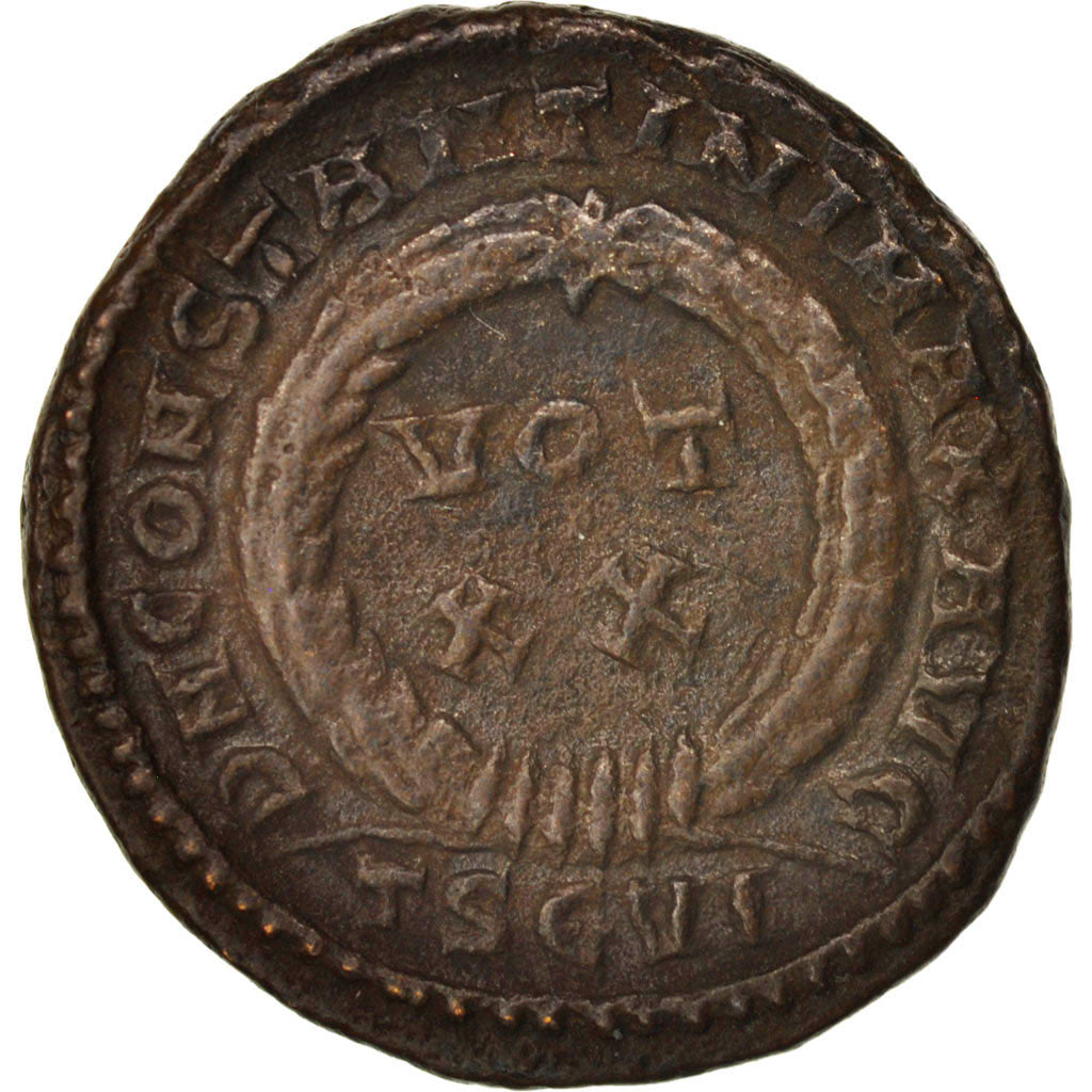 Coin, Constantine I, Nummus, 324, Thessalonica, VF(30-35), Copper, RIC:123e