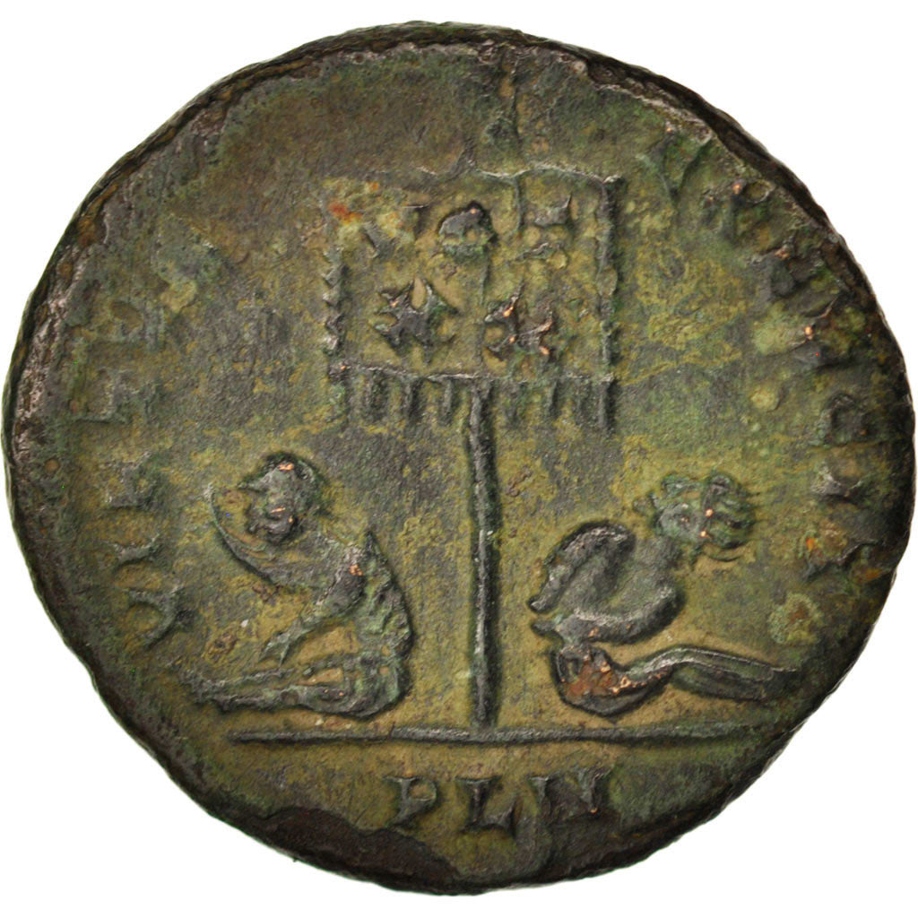 Constantine I, Nummus, 320-321, London, VF(30-35), Copper, RIC:191
