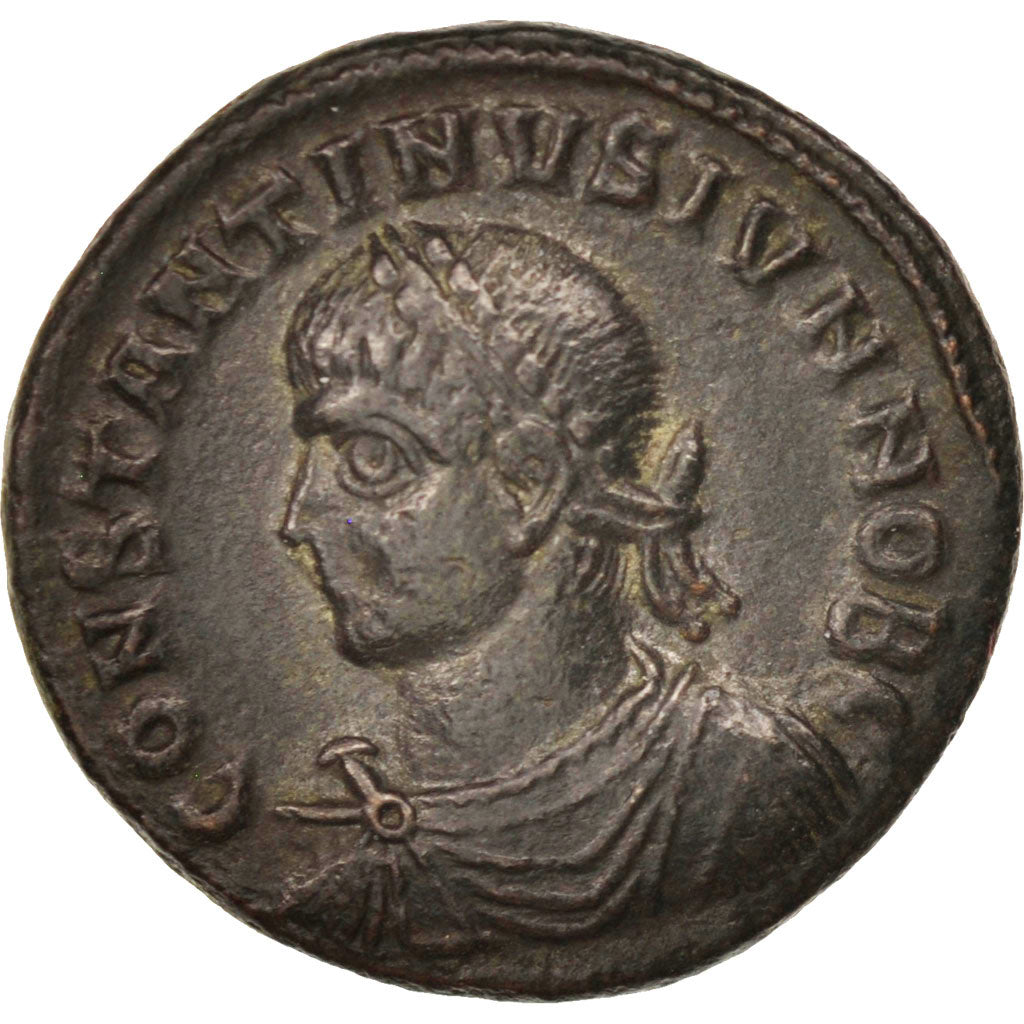 Constantine II, Nummus, 320-321, Thessalonica, BB, Rame, RIC:116
