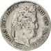 FRANCE, Louis-Philippe, 1/4 Franc, 1840, Paris, KM #740.1, VF(20-25), Silver,...