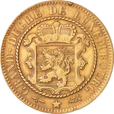 Coin, Luxembourg, William III, 10 Centimes, 1870, Utrecht, AU(50-53), Bronze