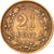 Munten, Nederland, Wilhelmina I, 2-1/2 Cent, 1890, ZF+, Bronze, KM:108.2