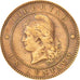Argentina, Centavo, 1884, AU(50-53), Bronze, KM:32