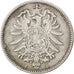 Coin, GERMANY - EMPIRE, Wilhelm I, Mark, 1875, Frankfurt, EF(40-45), Silver