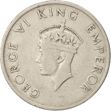 INDIA-BRITISH, George VI, 1/2 Rupee, 1947, Bombay, EF(40-45), Nickel, KM:553