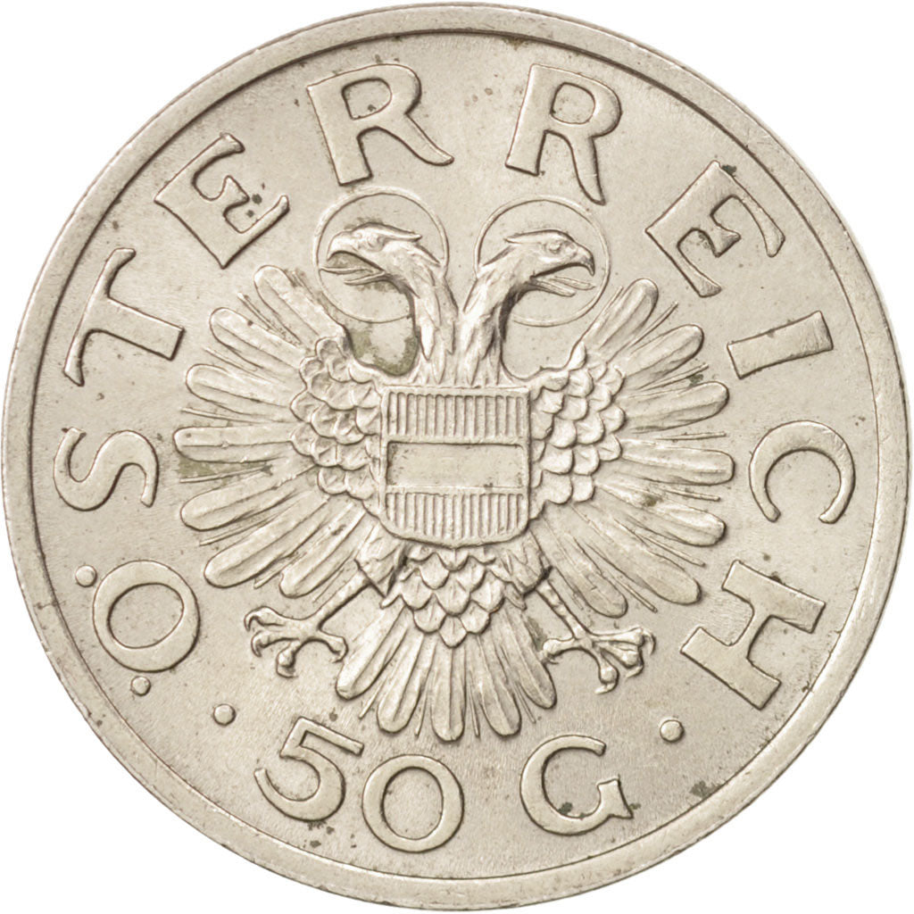 Austria, 50 Groschen, 1935, AU(55-58), Copper-nickel, KM:2854