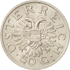 Austria, 50 Groschen, 1935, AU(55-58), Copper-nickel, KM:2854
