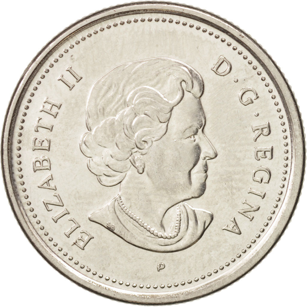 Moneda, Canadá, Elizabeth II, 25 Cents, 2006, Royal Canadian Mint, SC, Níquel