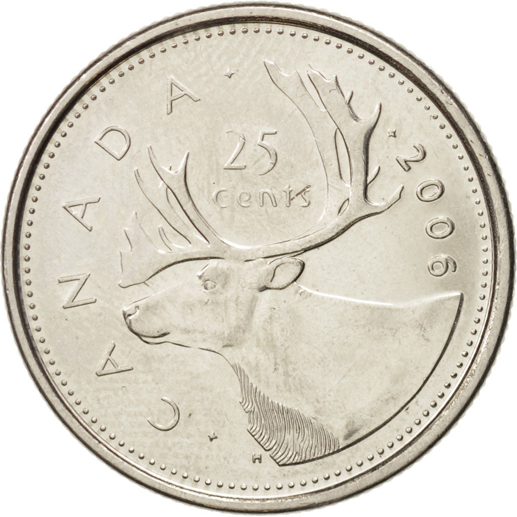 Moneda, Canadá, Elizabeth II, 25 Cents, 2006, Royal Canadian Mint, SC, Níquel