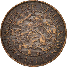 Netherlands, Wilhelmina I, Cent, 1919, AU(50-53), Bronze, KM:152