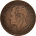 Coin, Italy, Vittorio Emanuele II, 5 Centesimi, 1867, Naples, EF(40-45), Copper