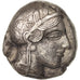 Attica, Athens (490-407 BC), Tetradrachm, 490-407 AV JC, Athens, VF(30-35)