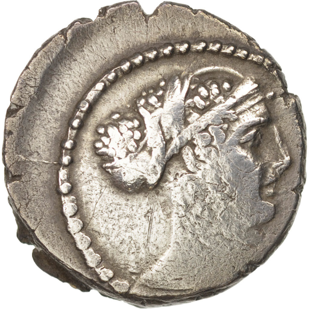Carisia, Denarius, 46 BC, Roma, VF(30-35), Silver