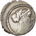 Carisia, Denarius, 46 BC, Roma, VF(30-35), Silver