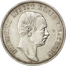 GERMAN STATES, 3 Mark, 1910, Muldenhutten, KM #1267, AU(55-58), Silver, 33,...