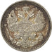 RUSSIA, 20 Kopeks, 1912, Saint-Petersburg, KM #22a.1, AU(55-58), Silver, 22,...
