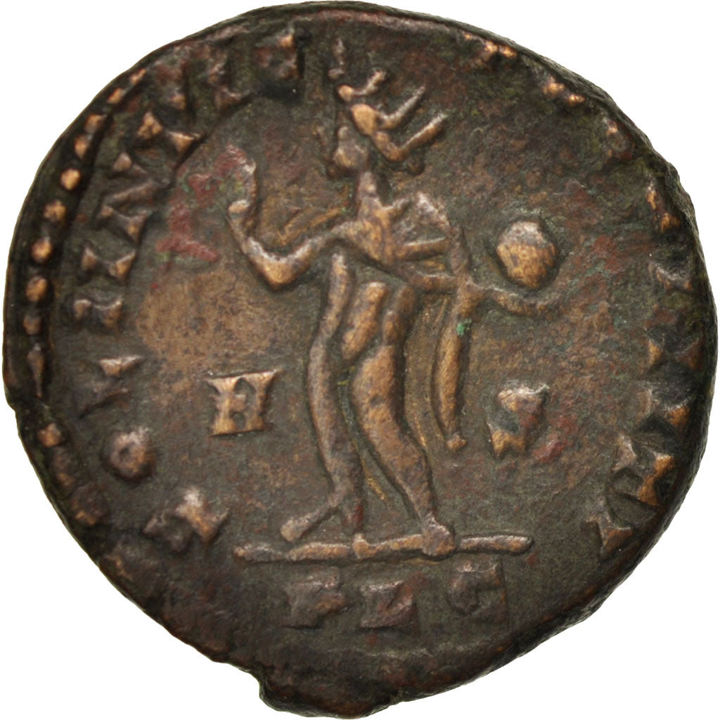 Constantine I, Follis, 313-314, Lyons, EF(40-45), Copper, RIC:VII 2