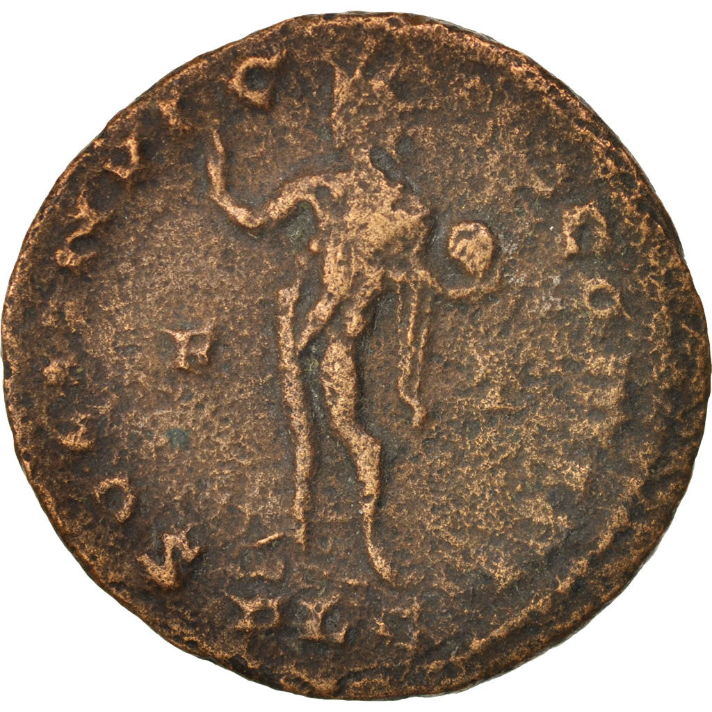 Constantine I, Follis, 309, Lyons, VF(30-35), Copper, RIC:VI 310