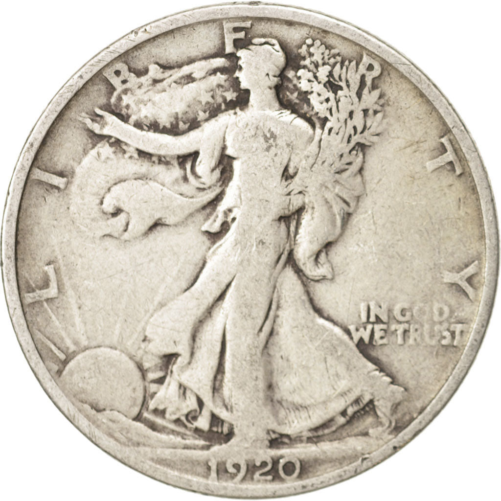 United States, Walking Liberty Half Dollar, Half Dollar, 1920, U.S. Mint