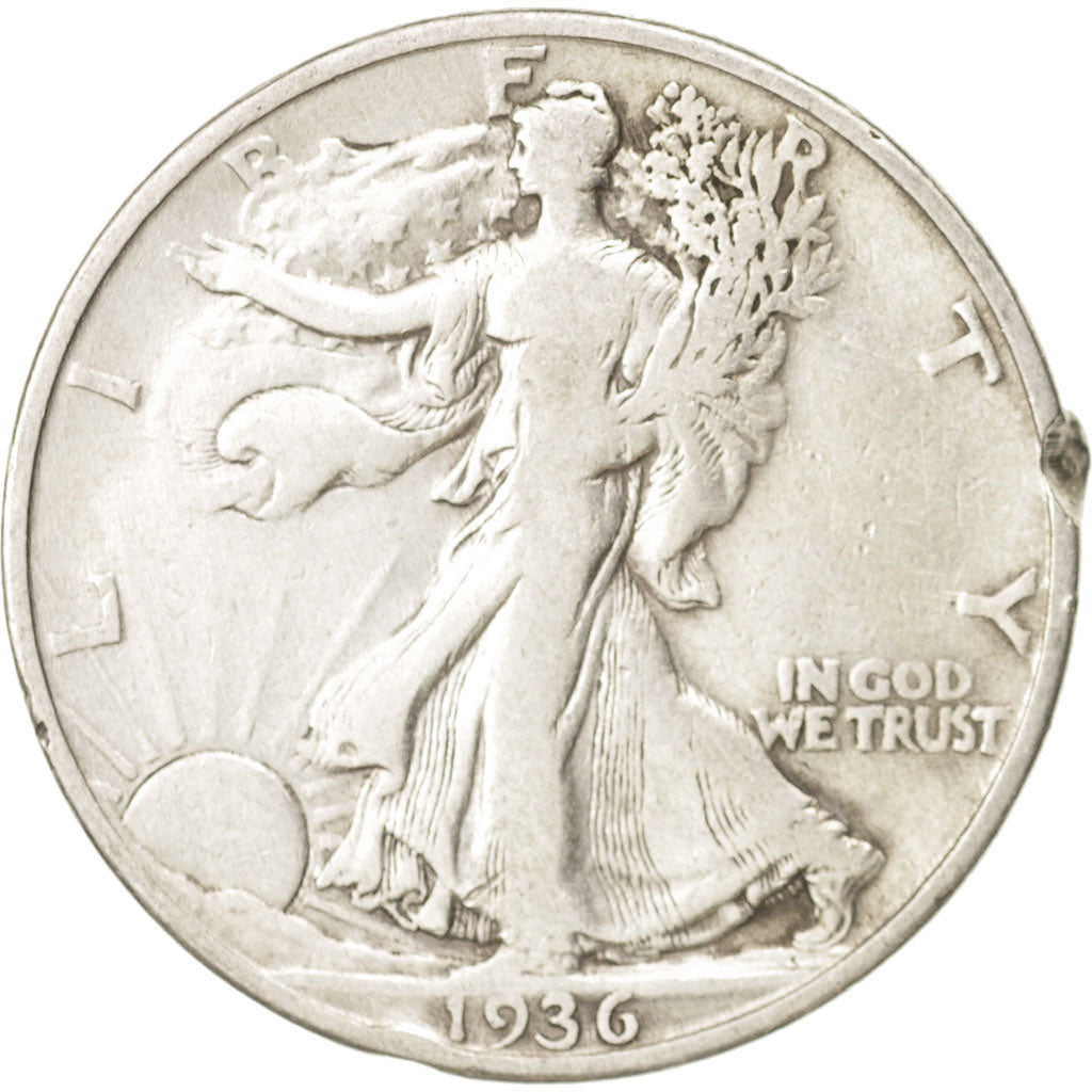 Stati Uniti, Walking Liberty Half Dollar, Half Dollar, 1936, U.S. Mint, Denver