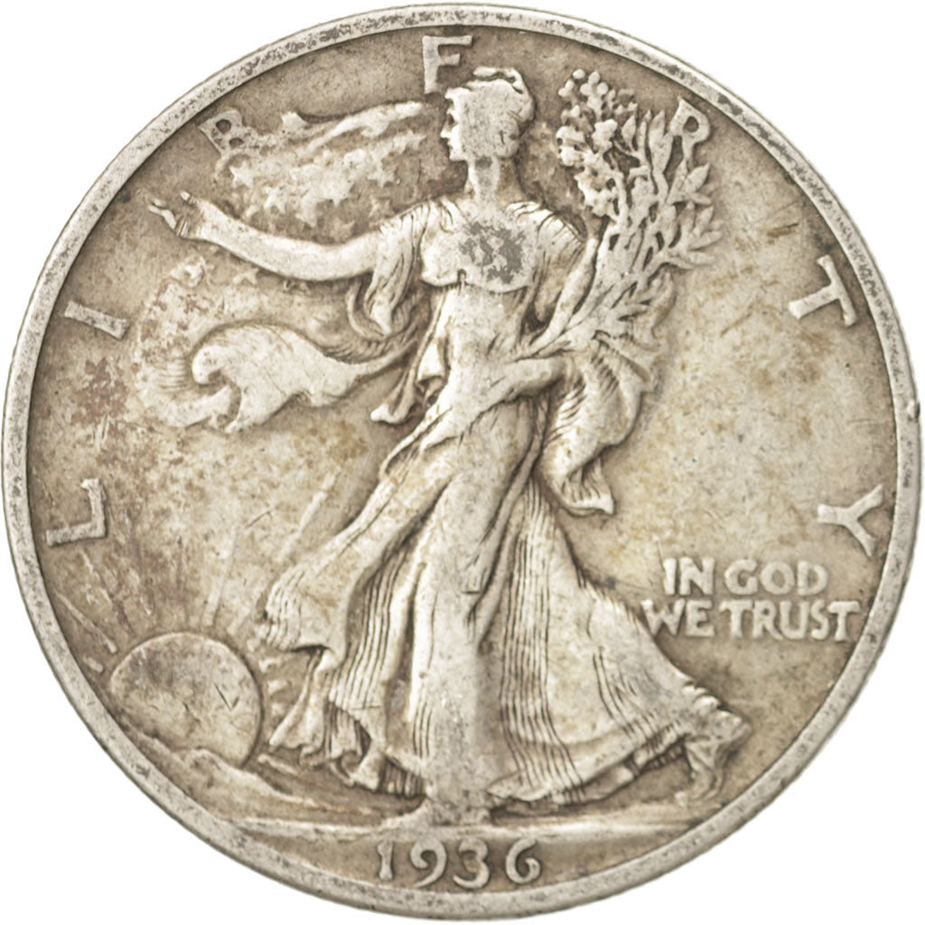 United States, Walking Liberty Half Dollar, Half Dollar, 1936, U.S. Mint