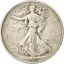 United States, Walking Liberty Half Dollar, Half Dollar, 1937, U.S. Mint