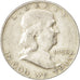 Coin, United States, Franklin Half Dollar, Half Dollar, 1952, U.S. Mint, Denver