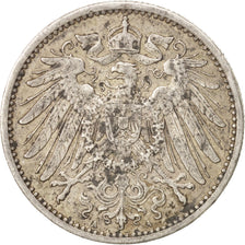 Coin, GERMANY - EMPIRE, Wilhelm II, Mark, 1907, Berlin, EF(40-45), Silver, KM:14